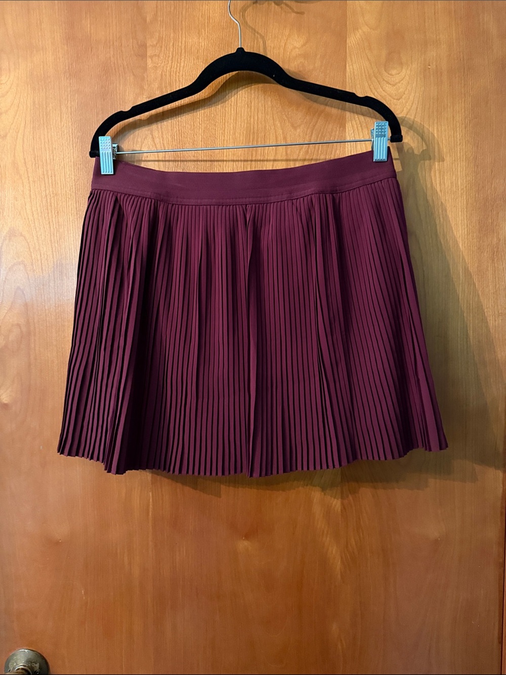 Pleated Burgundy Women’s Tennis Skirt